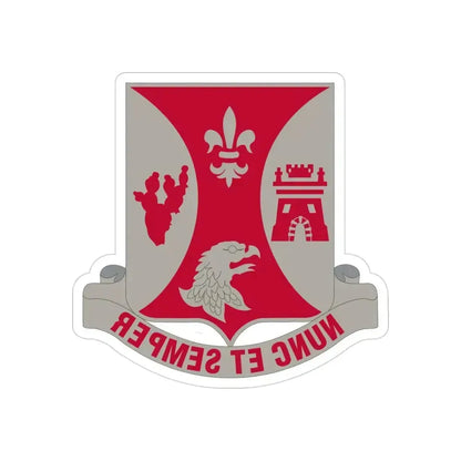 196th Infantry Regiment (U.S. Army) REVERSE PRINT Transparent Die-Cut STICKER 3 Inch Die-Cut Transparent - The Sticker Space