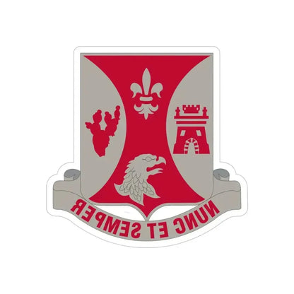 196th Infantry Regiment (U.S. Army) REVERSE PRINT Transparent Die-Cut STICKER 4 Inch Die-Cut Transparent - The Sticker Space