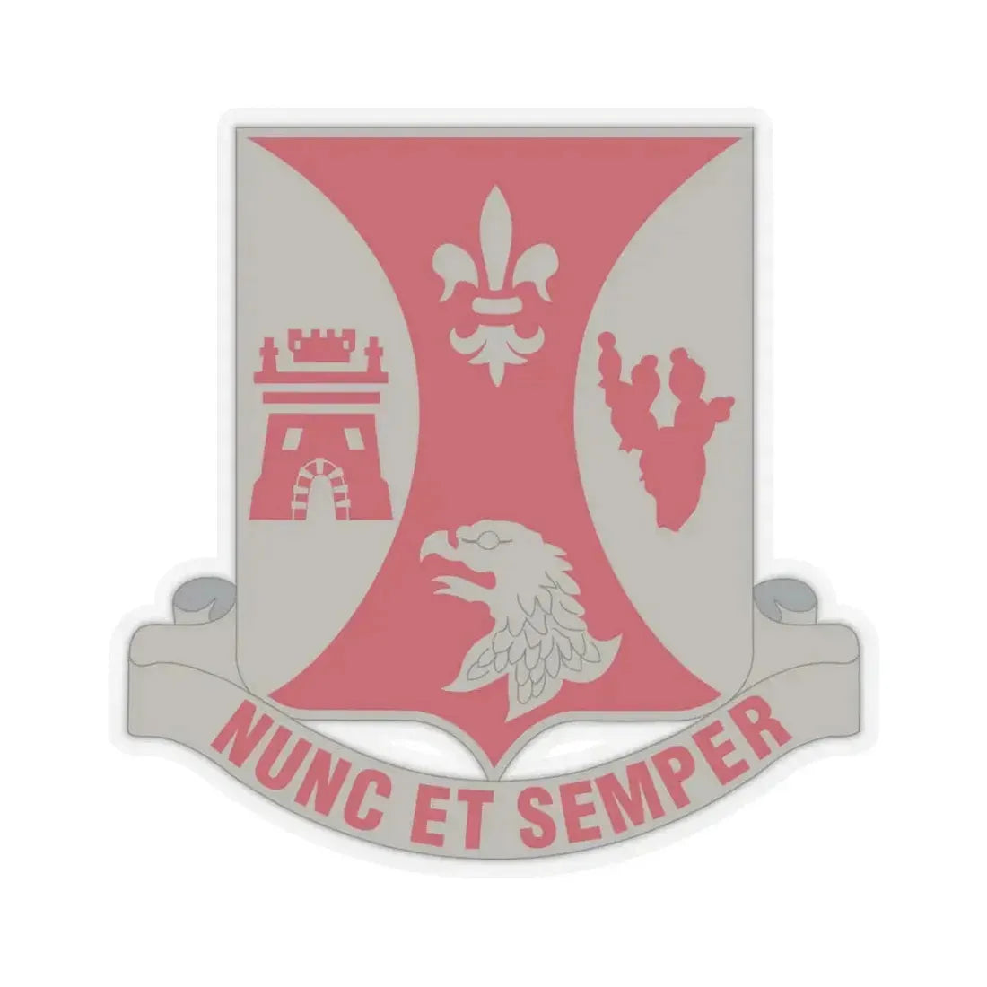 196th Infantry Regiment (U.S. Army) STICKER Vinyl Kiss-Cut Decal 6 Inch Transparent - The Sticker Space