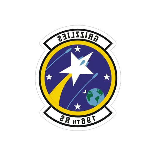 196th Reconnaissance Squadron (U.S. Air Force) REVERSE PRINT Transparent Die-Cut STICKER 6 Inch Die-Cut Transparent - The Sticker Space