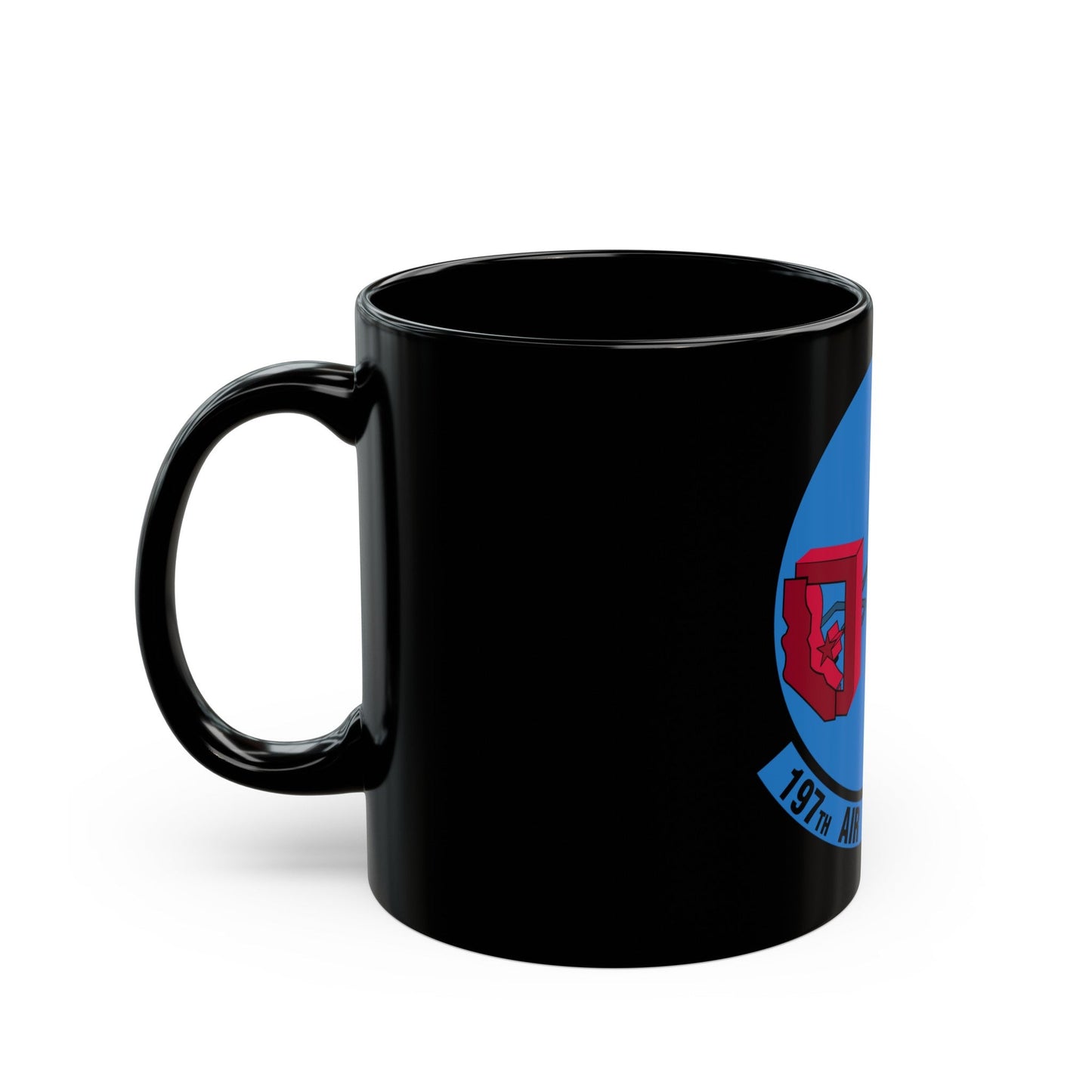 197 Air Refueling Squadron (U.S. Air Force) Black Coffee Mug-The Sticker Space