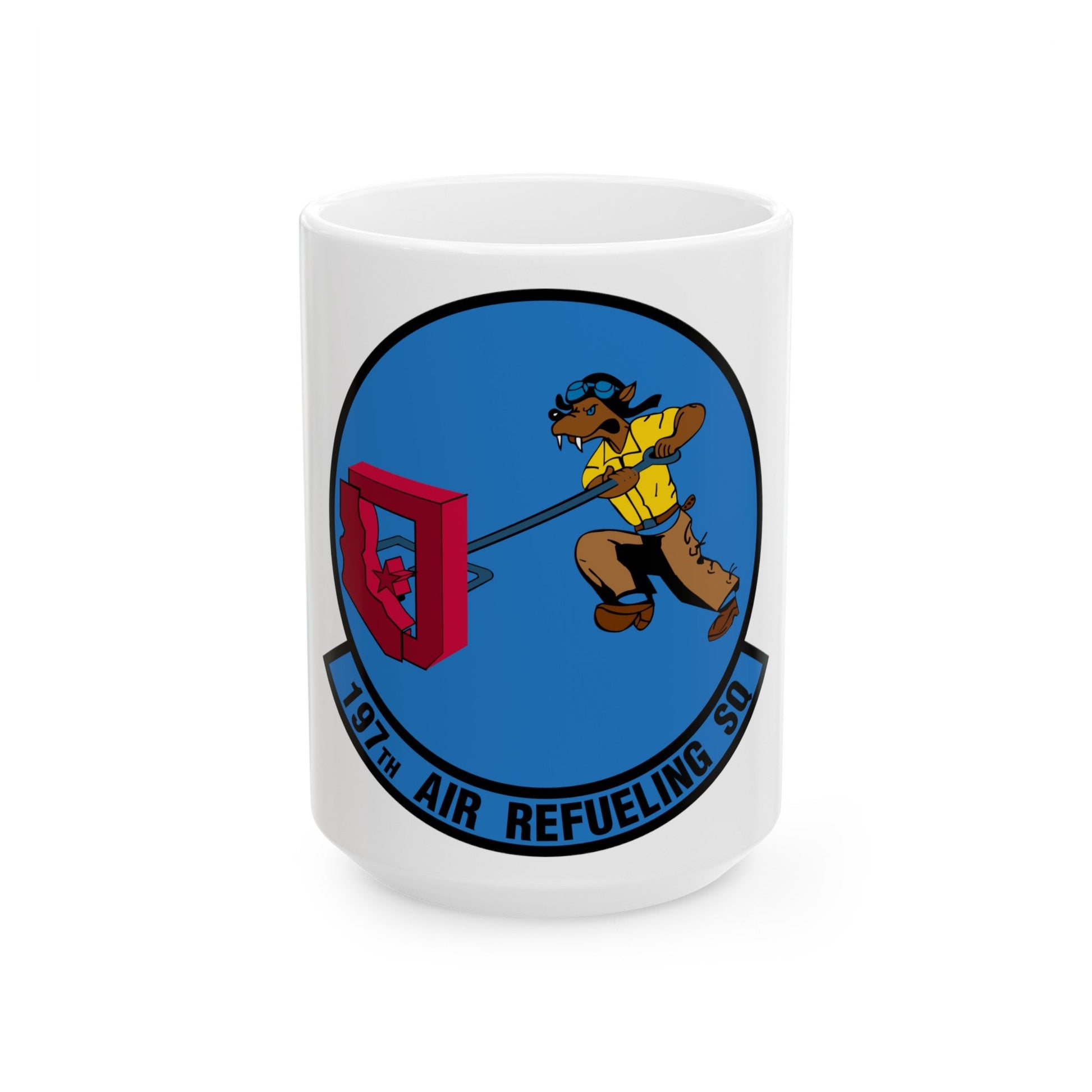 197 Air Refueling Squadron (U.S. Air Force) White Coffee Mug-15oz-The Sticker Space