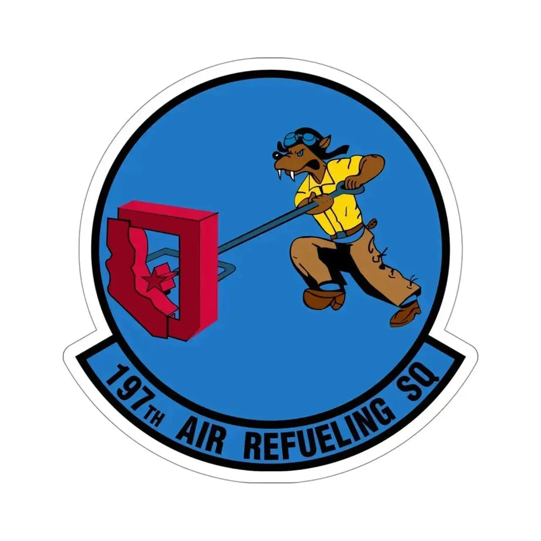 197 Air Refueling Squadron (U.S. Air Force) STICKER Vinyl Die-Cut Decal - The Sticker Space
