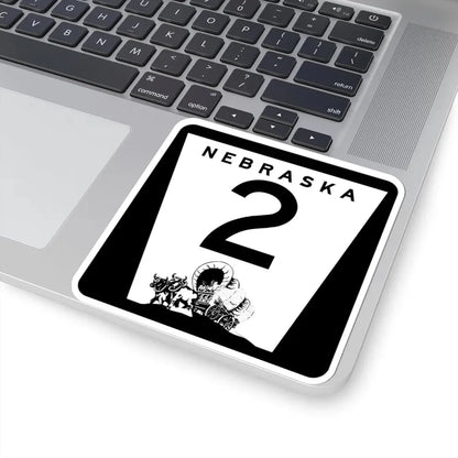 1975 Nebraska Route 2 state highway marker (Nebraska) (Road Sign) STICKER Vinyl Kiss-Cut Decal - The Sticker Space