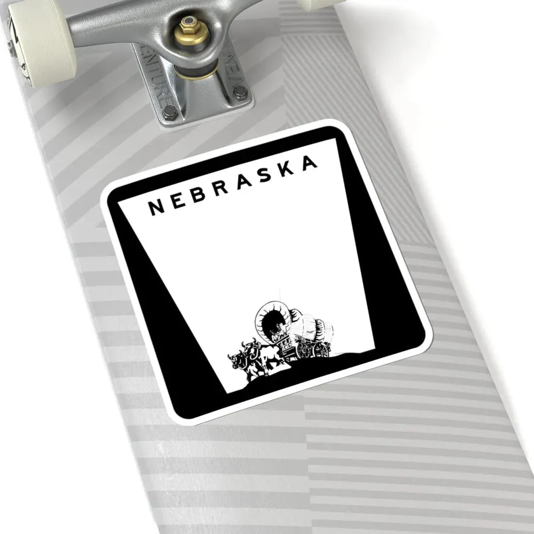 1975 Nebraska state highway marker (Nebraska) (Road Sign) STICKER Vinyl Kiss-Cut Decal - The Sticker Space