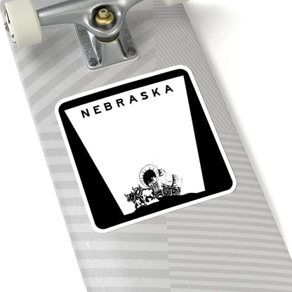 1975 Nebraska state highway marker (Nebraska) (Road Sign) STICKER Vinyl Kiss-Cut Decal - The Sticker Space