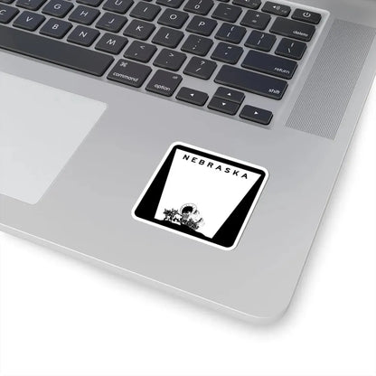 1975 Nebraska state highway marker (Nebraska) (Road Sign) STICKER Vinyl Kiss-Cut Decal - The Sticker Space