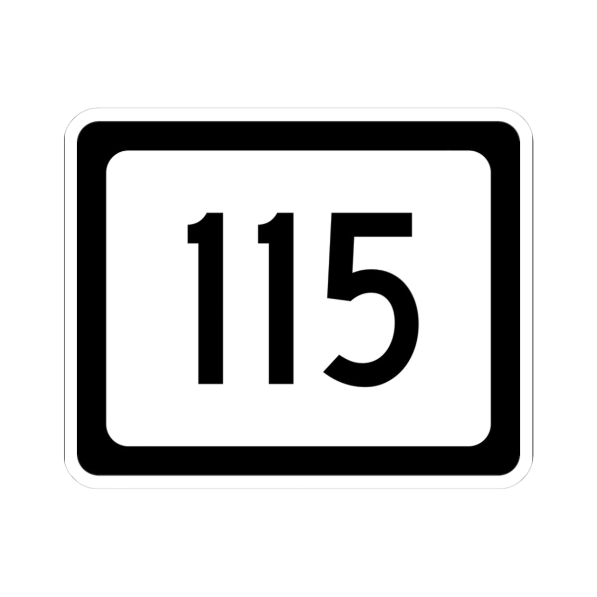 WV-115 (Virginia) (Road Sign) STICKER Vinyl Kiss-Cut Decal
