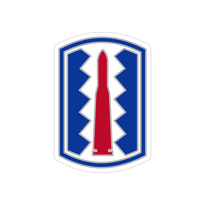 197TH INFANTRY BRIGADE (U.S. Army) REVERSE PRINT Transparent STICKER-3" × 3"-The Sticker Space