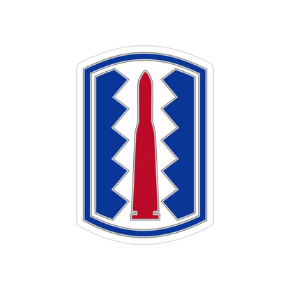 197TH INFANTRY BRIGADE (U.S. Army) REVERSE PRINT Transparent STICKER-4" × 4"-The Sticker Space