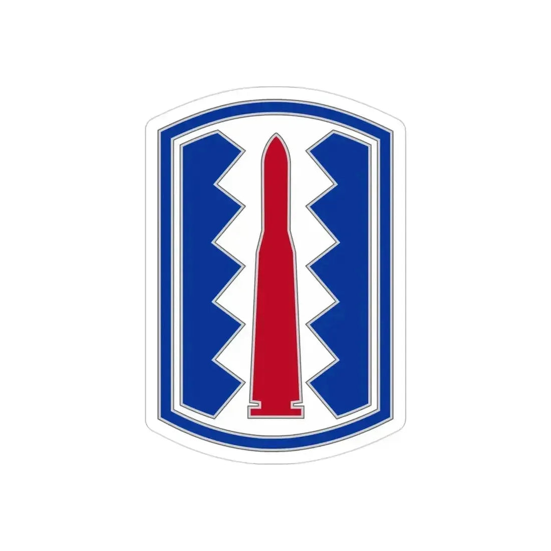 197TH INFANTRY BRIGADE (U.S. Army) REVERSE PRINT Transparent Die-Cut STICKER 3 Inch Die-Cut Transparent - The Sticker Space