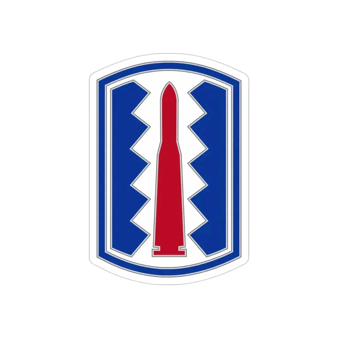 197TH INFANTRY BRIGADE (U.S. Army) REVERSE PRINT Transparent Die-Cut STICKER 4 Inch Die-Cut Transparent - The Sticker Space