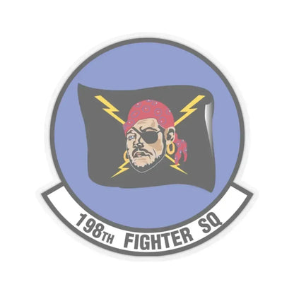 198 Fighter Squadron (U.S. Air Force) STICKER Vinyl Kiss-Cut Decal 2 Inch Transparent - The Sticker Space