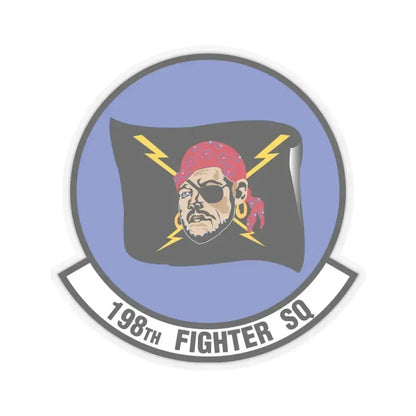 198 Fighter Squadron (U.S. Air Force) STICKER Vinyl Kiss-Cut Decal 4 Inch Transparent - The Sticker Space