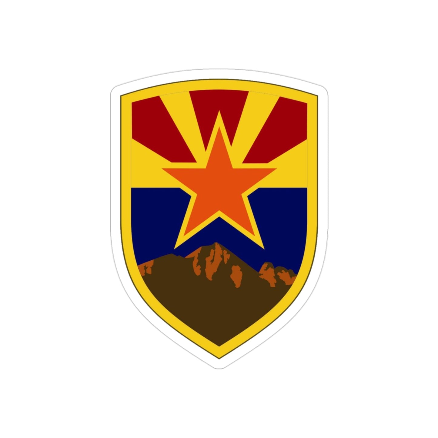 198 Regional Support Group 2 (U.S. Army) REVERSE PRINT Transparent STICKER-3" × 3"-The Sticker Space