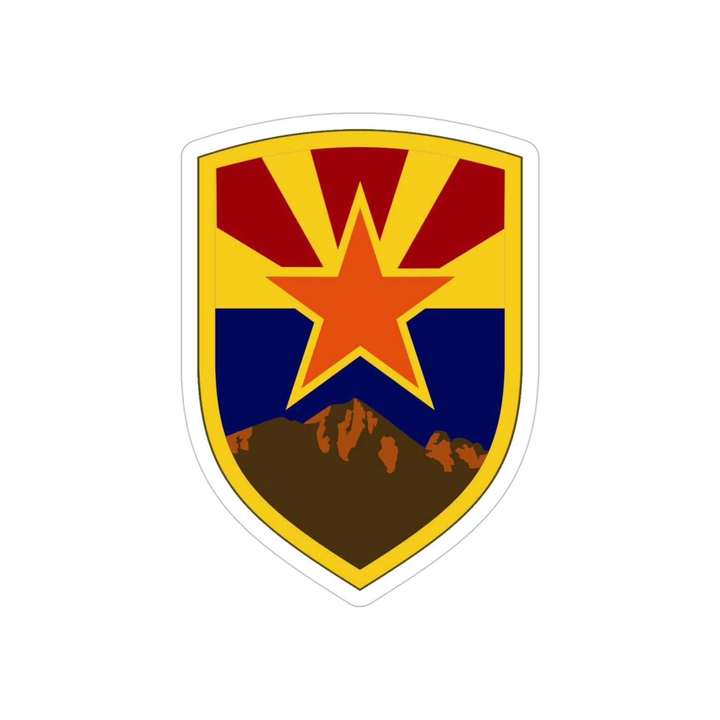 198 Regional Support Group 2 (U.S. Army) REVERSE PRINT Transparent STICKER-4" × 4"-The Sticker Space