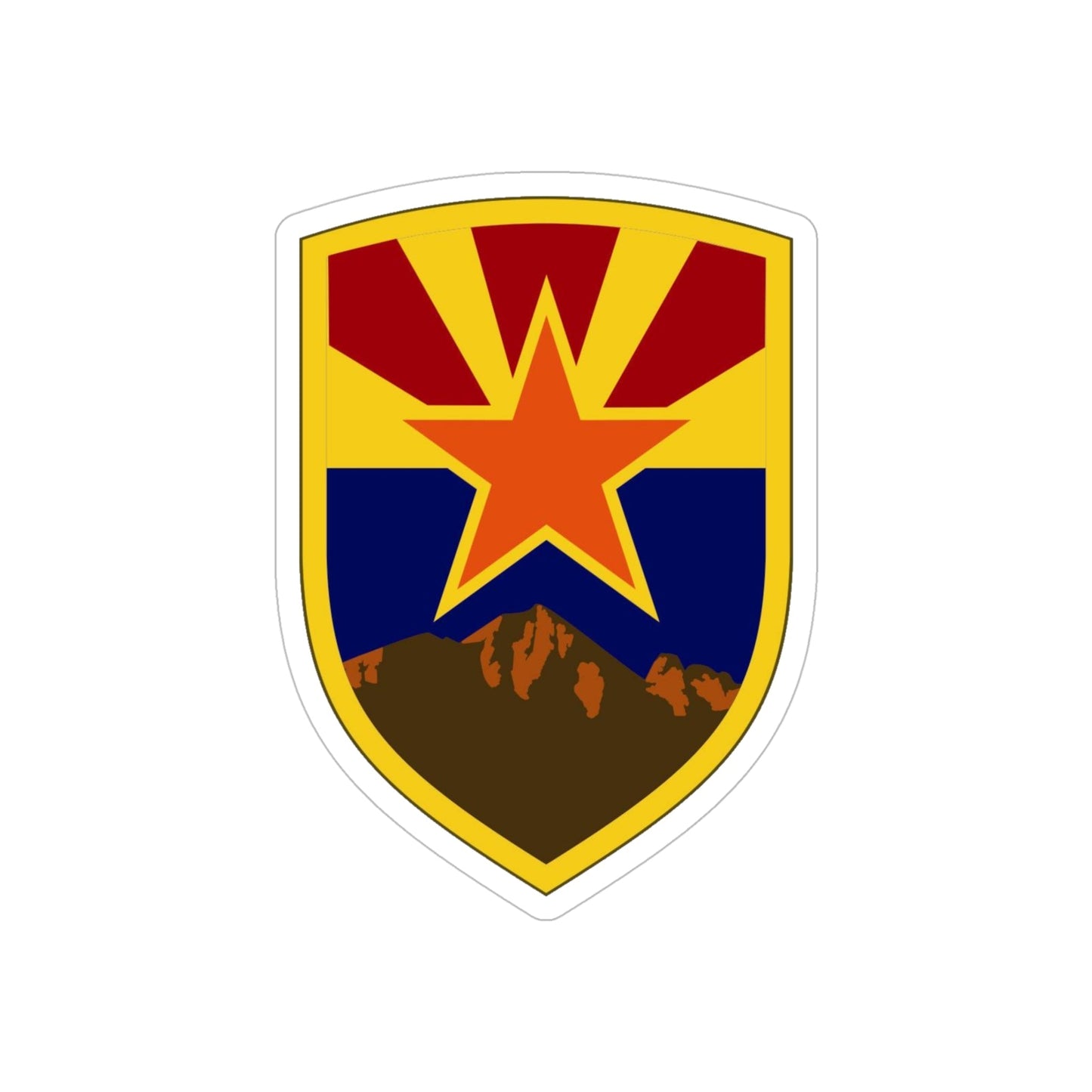 198 Regional Support Group 2 (U.S. Army) REVERSE PRINT Transparent STICKER-5" × 5"-The Sticker Space