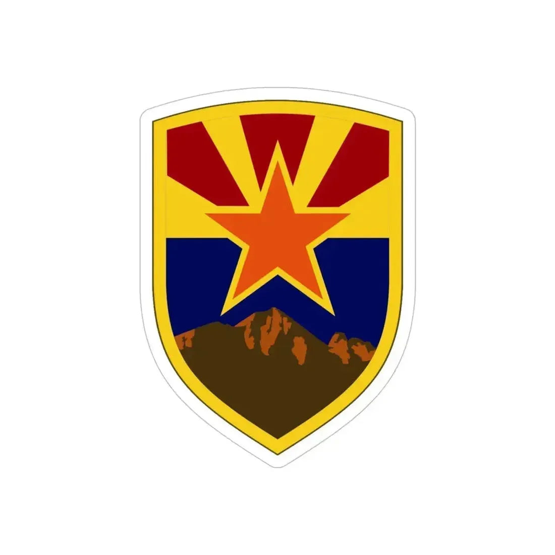 198 Regional Support Group 2 (U.S. Army) REVERSE PRINT Transparent Die-Cut STICKER 5 Inch Die-Cut Transparent - The Sticker Space