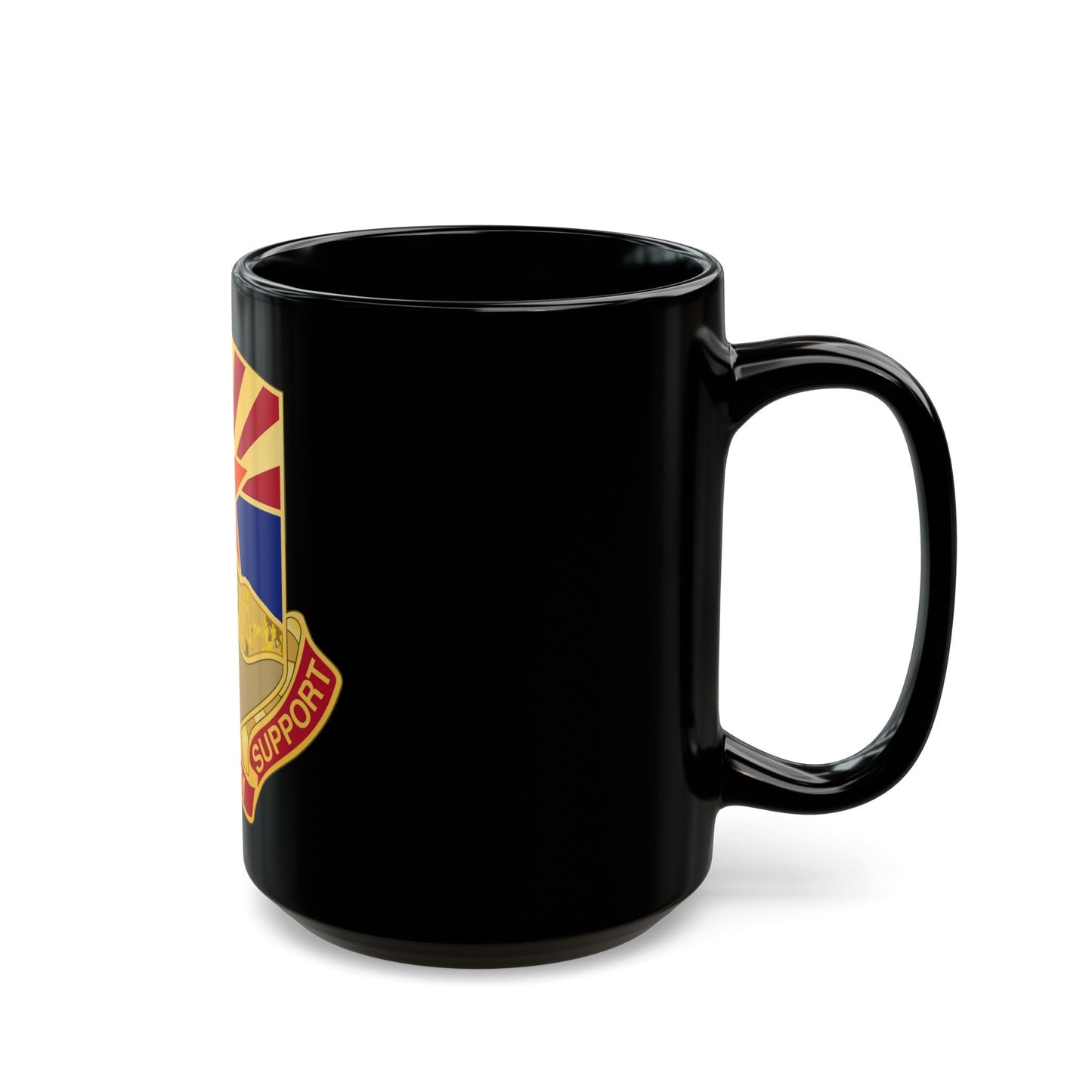 198 Regional Support Group (U.S. Army) Black Coffee Mug-The Sticker Space