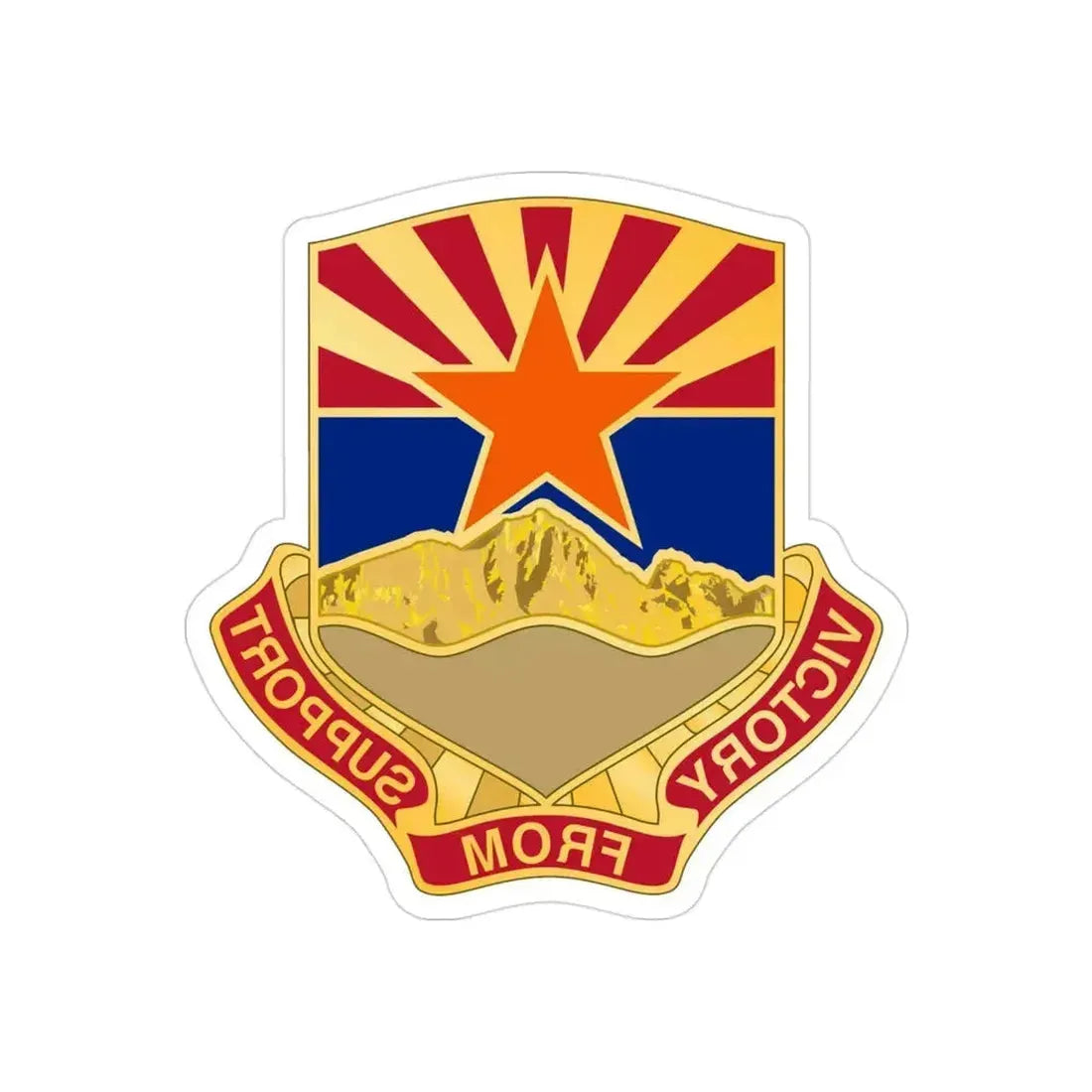 198 Regional Support Group (U.S. Army) REVERSE PRINT Transparent Die-Cut STICKER 3 Inch Die-Cut Transparent - The Sticker Space