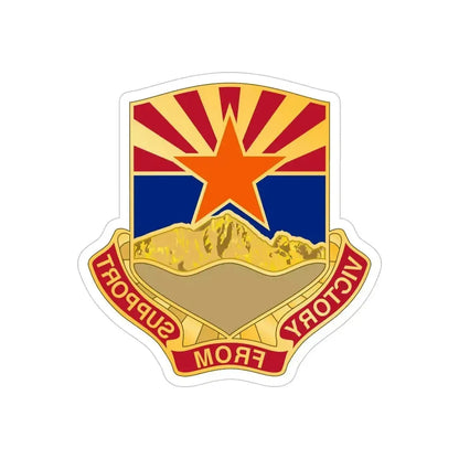 198 Regional Support Group (U.S. Army) REVERSE PRINT Transparent Die-Cut STICKER 5 Inch Die-Cut Transparent - The Sticker Space