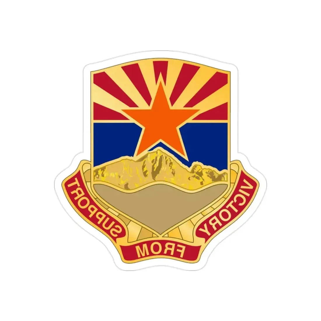 198 Regional Support Group (U.S. Army) REVERSE PRINT Transparent Die-Cut STICKER - The Sticker Space