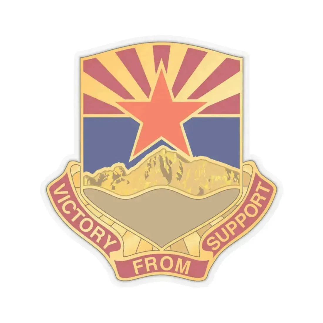 198 Regional Support Group (U.S. Army) STICKER Vinyl Kiss-Cut Decal 4 Inch Transparent - The Sticker Space