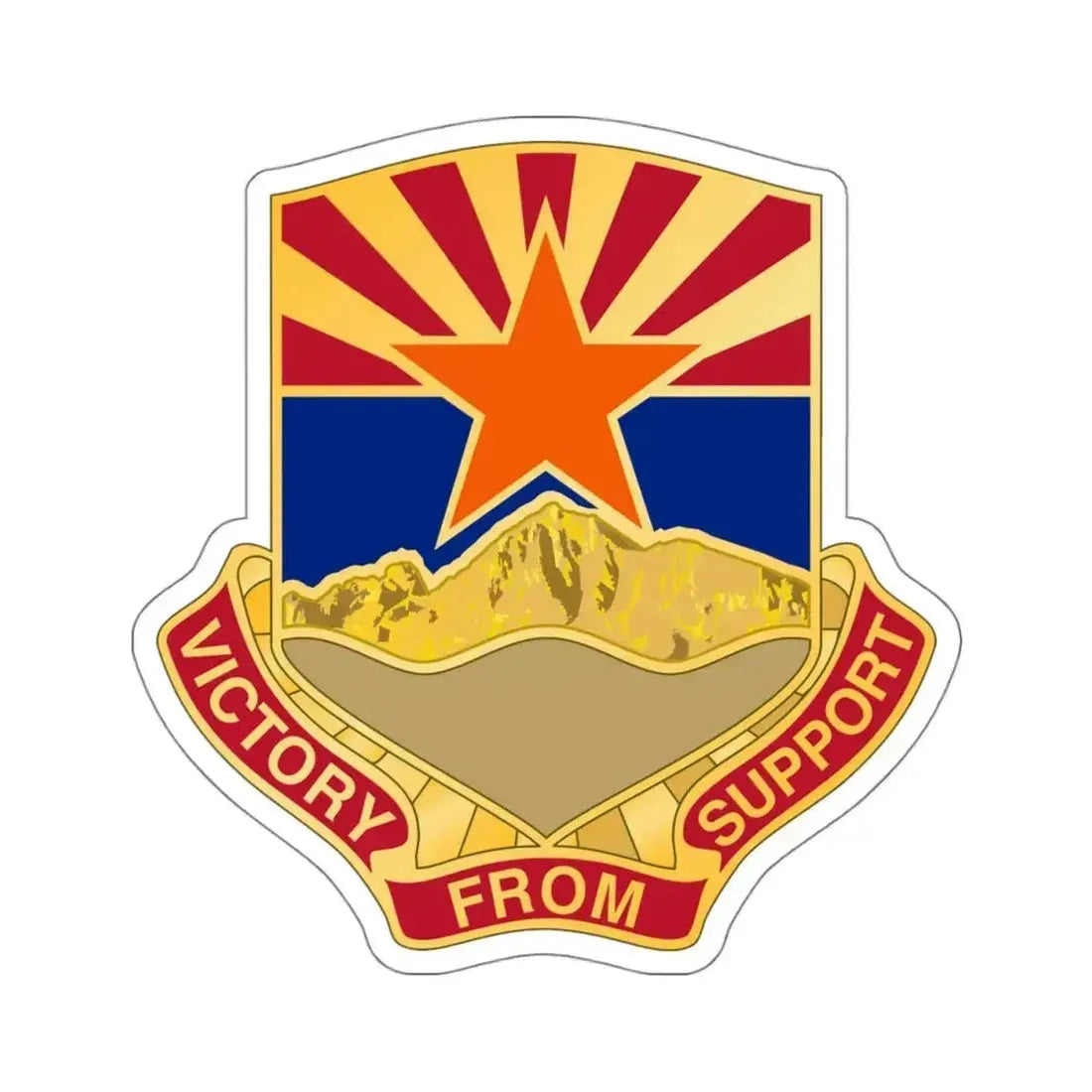 198 Regional Support Group (U.S. Army) STICKER Vinyl Kiss-Cut Decal 4 Inch White - The Sticker Space