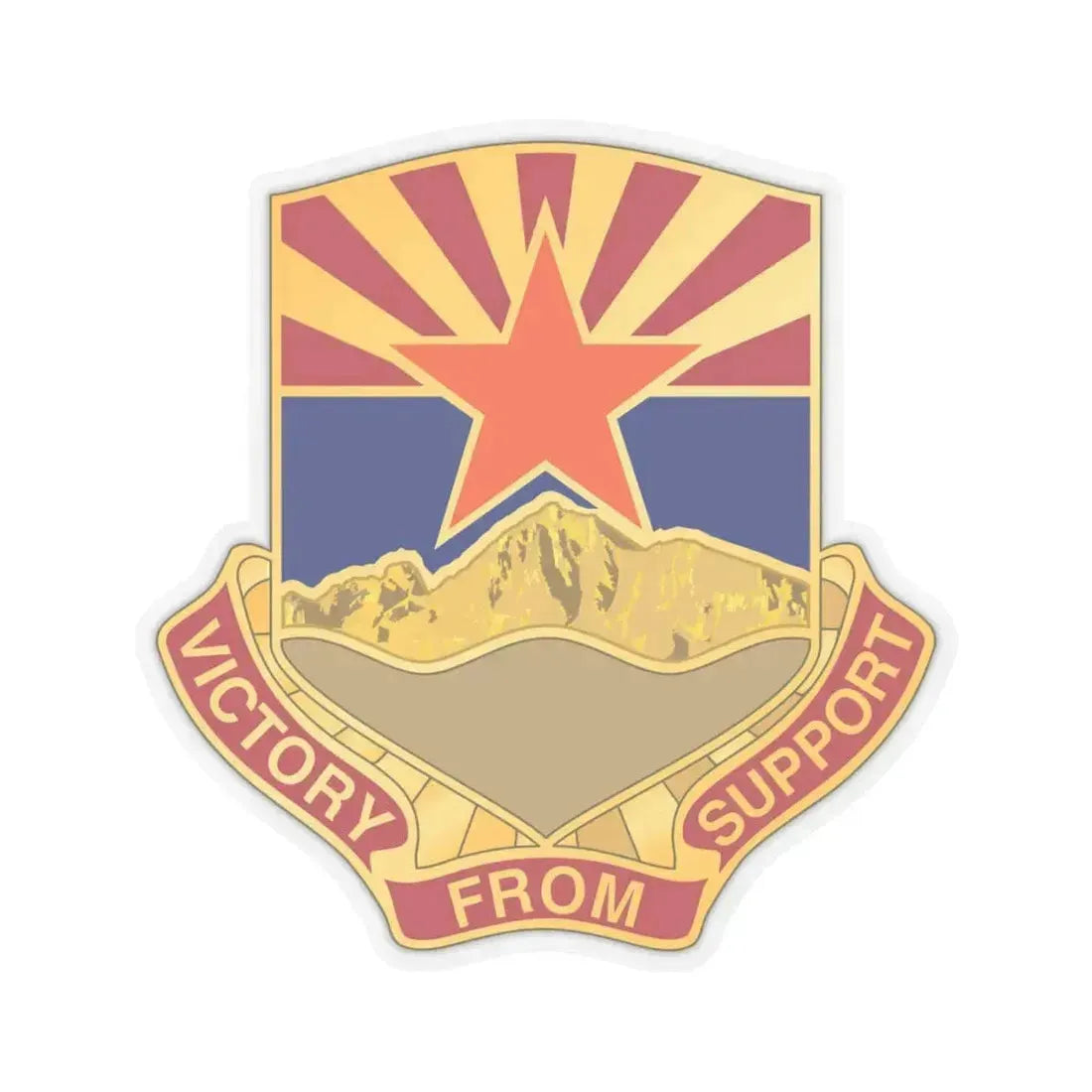 198 Regional Support Group (U.S. Army) STICKER Vinyl Kiss-Cut Decal 6 Inch Transparent - The Sticker Space