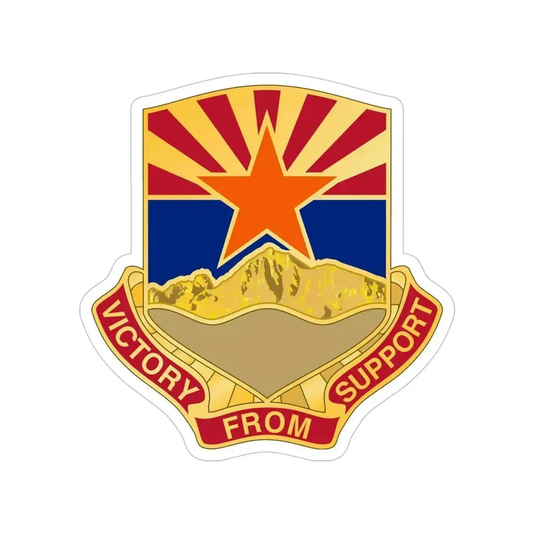 198 Regional Support Group (U.S. Army) Transparent STICKER Die-Cut Vinyl Decal 5 Inch - The Sticker Space