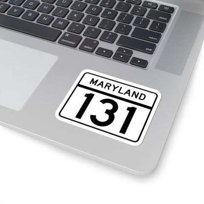 MD Route 131 (Maryland) (Road Sign) STICKER Vinyl Kiss-Cut Decal