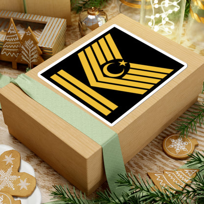 Kıdemli Başçavuş rütbe (Turkey) (Military Rank) STICKER Vinyl Kiss-Cut Decal