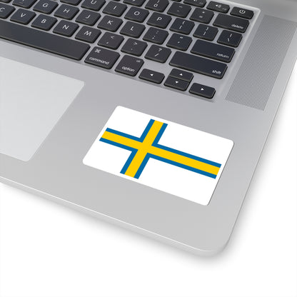 Norrland flag (Sweden) STICKER Vinyl Kiss-Cut Decal