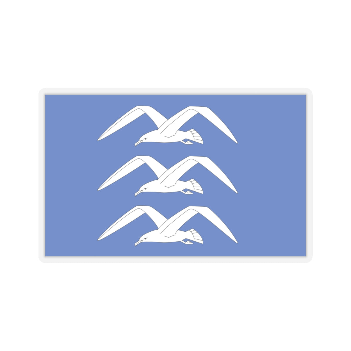 Flag of Haugesund Rogaland Norway - STICKER Vinyl Kiss-Cut Decal