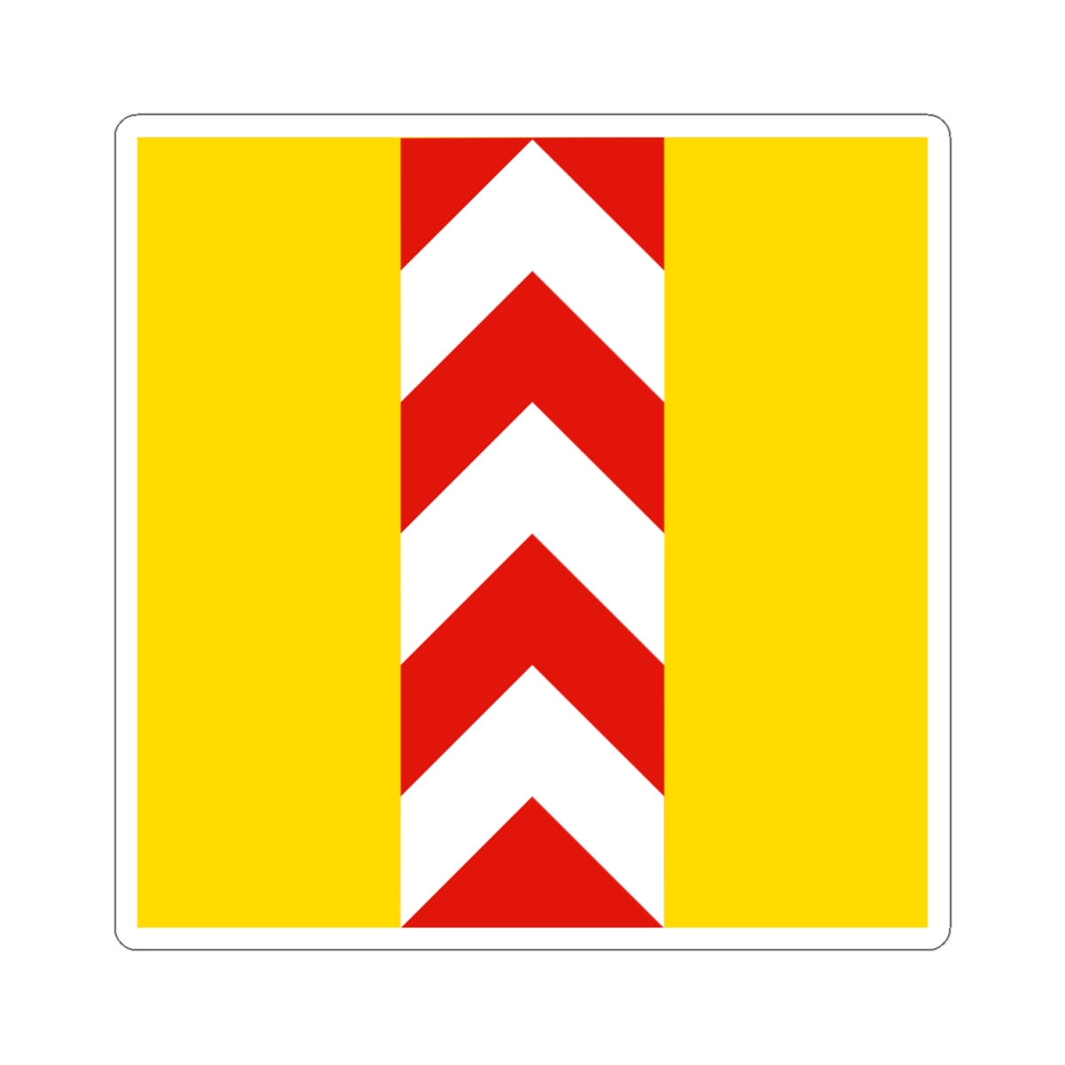 Old flag of Neuchatel (Switzerland) STICKER Vinyl Kiss-Cut Decal
