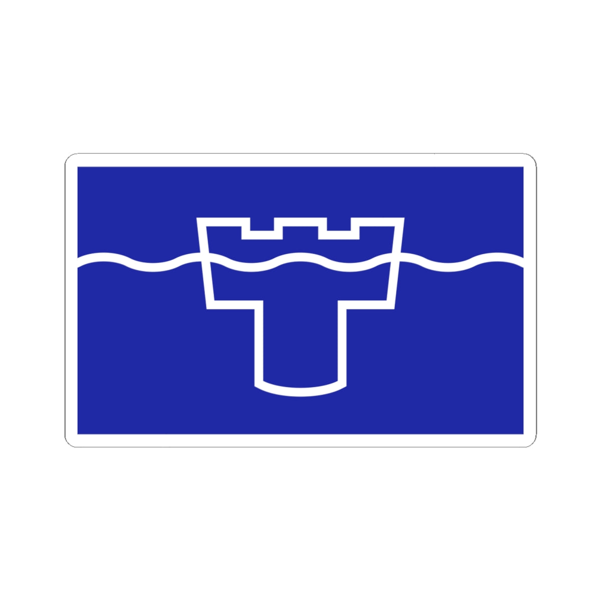 County Flag of Tyne  Wear (England) STICKER Vinyl Kiss-Cut Decal
