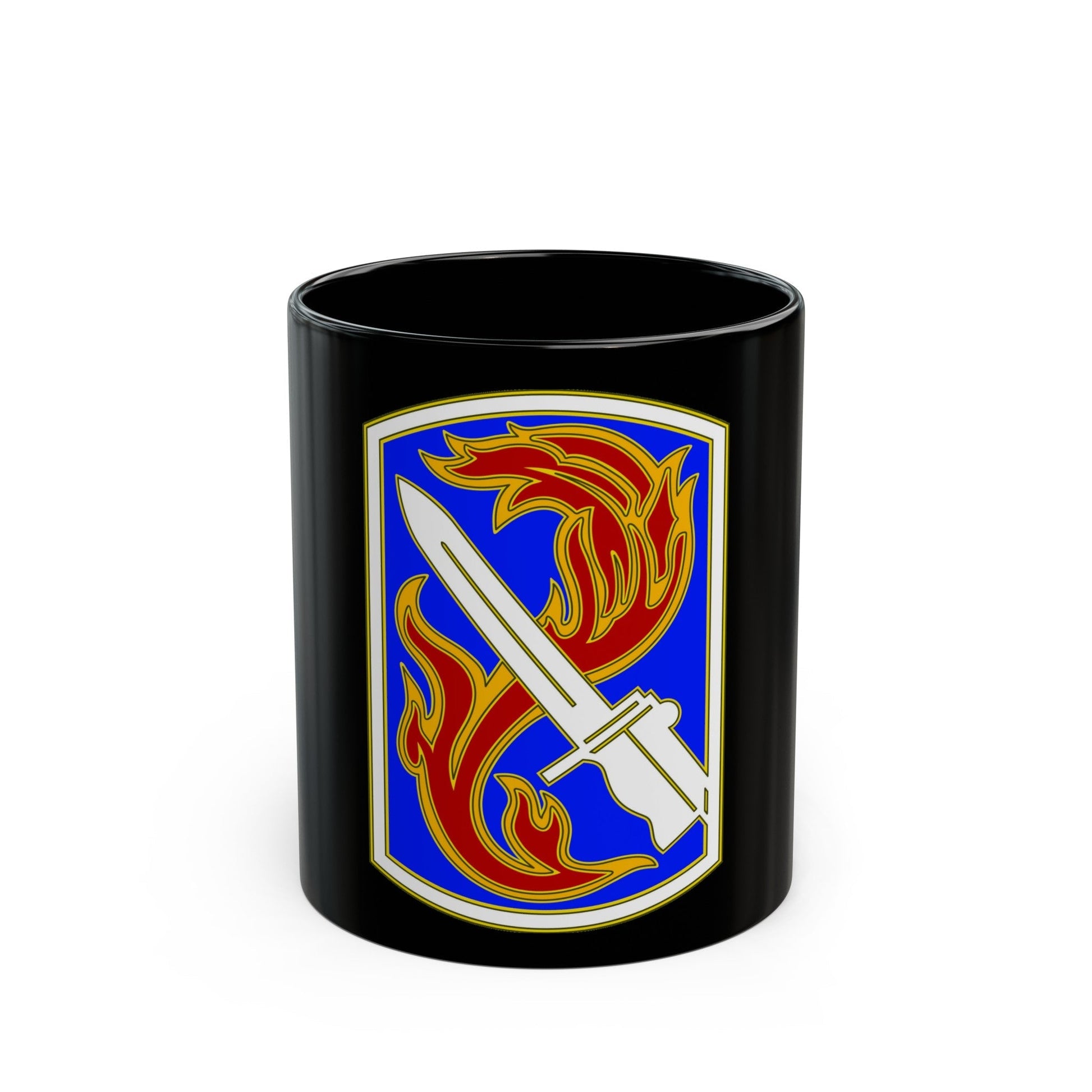 198TH INFANTRY BRIGADE (U.S. Army) Black Coffee Mug-11oz-The Sticker Space