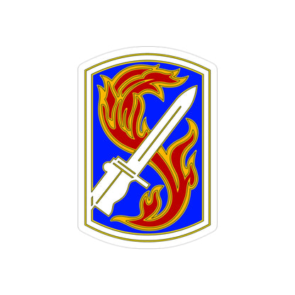 198TH INFANTRY BRIGADE (U.S. Army) REVERSE PRINT Transparent STICKER-2 Inch-The Sticker Space