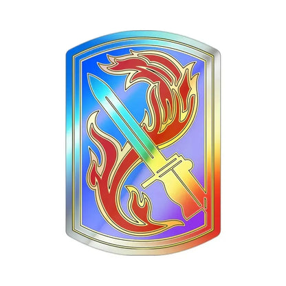 198TH INFANTRY BRIGADE (U.S. Army) Holographic STICKER Die-Cut Vinyl Decal 2 Inch Holographic - The Sticker Space