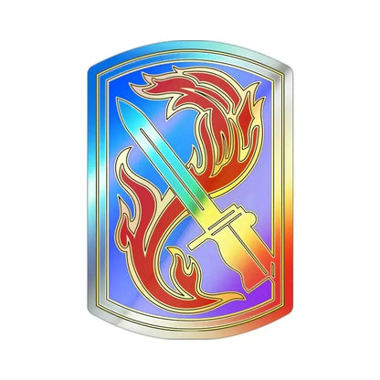 198TH INFANTRY BRIGADE (U.S. Army) Holographic STICKER Die-Cut Vinyl Decal - The Sticker Space