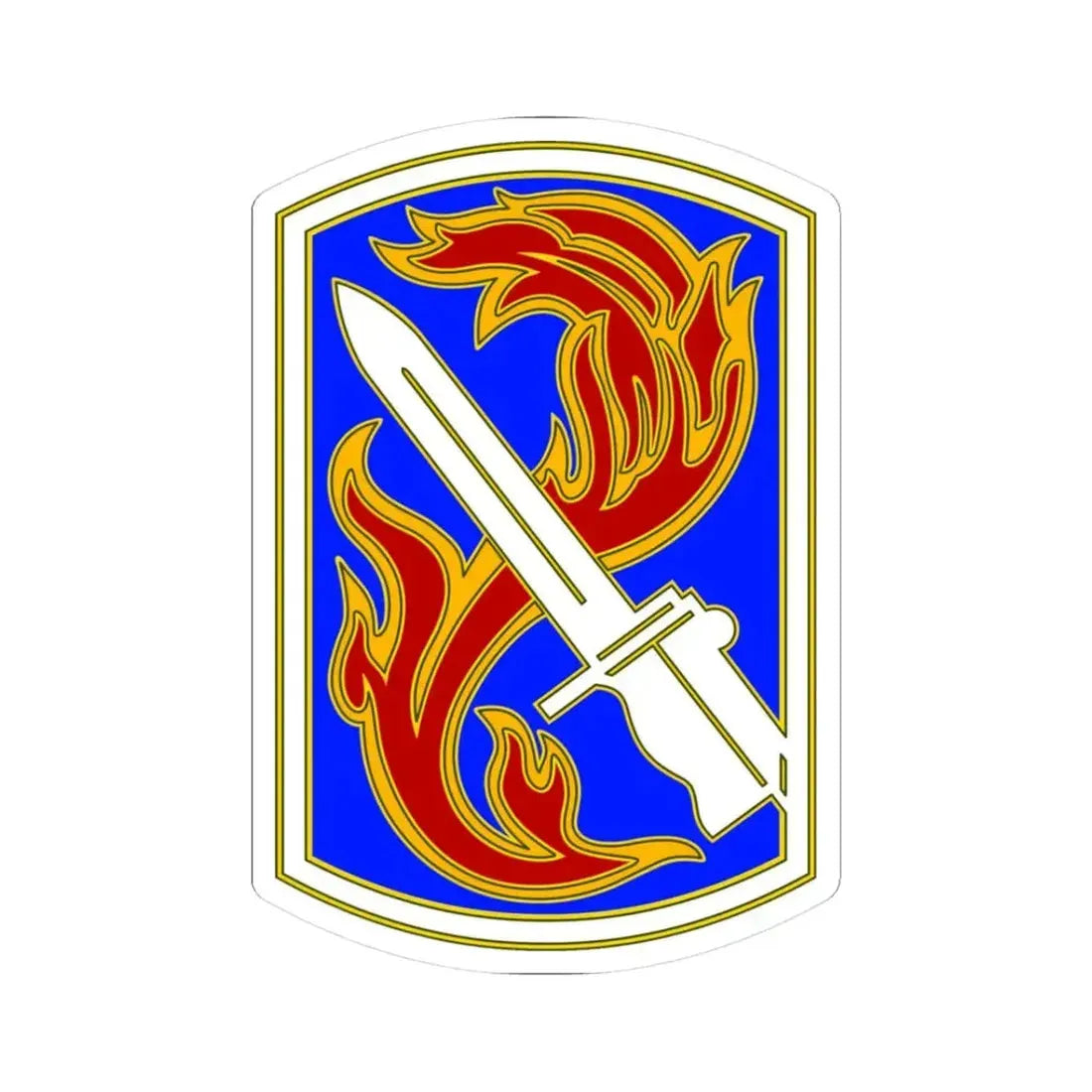 198TH INFANTRY BRIGADE (U.S. Army) STICKER Vinyl Kiss-Cut Decal 3 Inch White - The Sticker Space