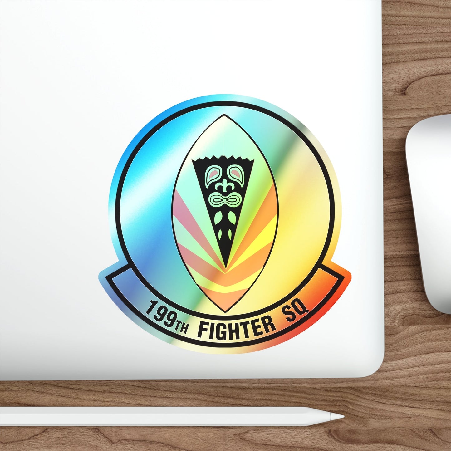 199 Fighter Squadron (U.S. Air Force) Holographic STICKER Die-Cut Vinyl Decal-The Sticker Space