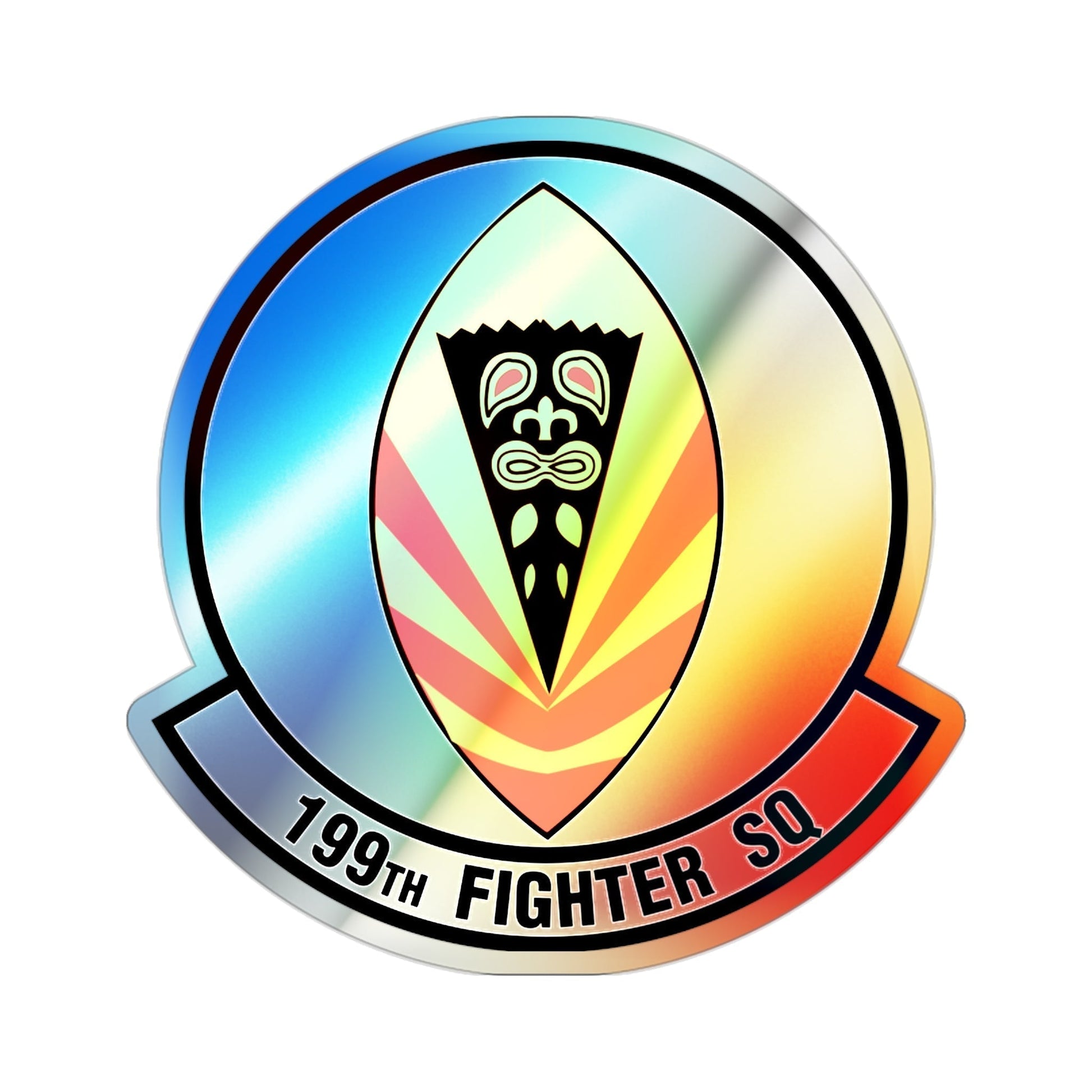 199 Fighter Squadron (U.S. Air Force) Holographic STICKER Die-Cut Vinyl Decal-2 Inch-The Sticker Space