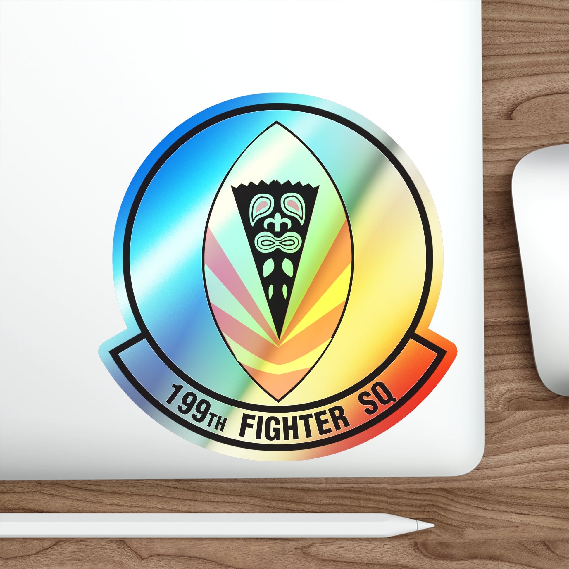 199 Fighter Squadron (U.S. Air Force) Holographic STICKER Die-Cut Vinyl Decal-The Sticker Space