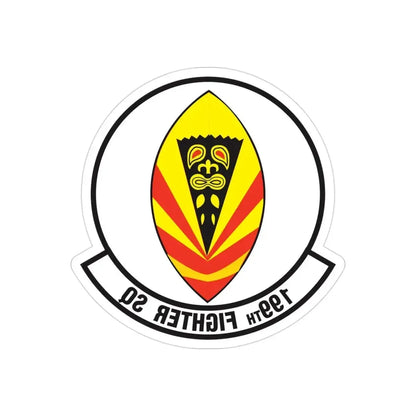 199 Fighter Squadron (U.S. Air Force) REVERSE PRINT Transparent Die-Cut STICKER - The Sticker Space