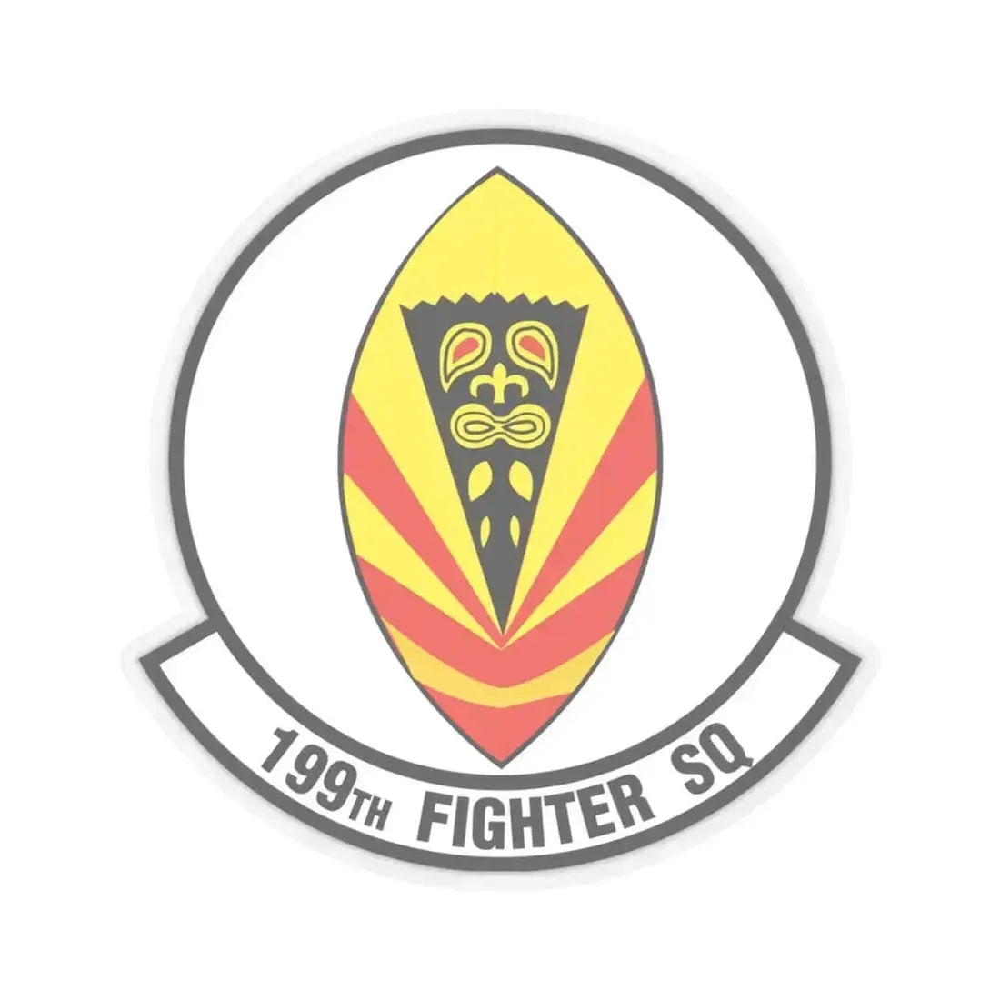 199 Fighter Squadron (U.S. Air Force) STICKER Vinyl Kiss-Cut Decal 3 Inch Transparent - The Sticker Space