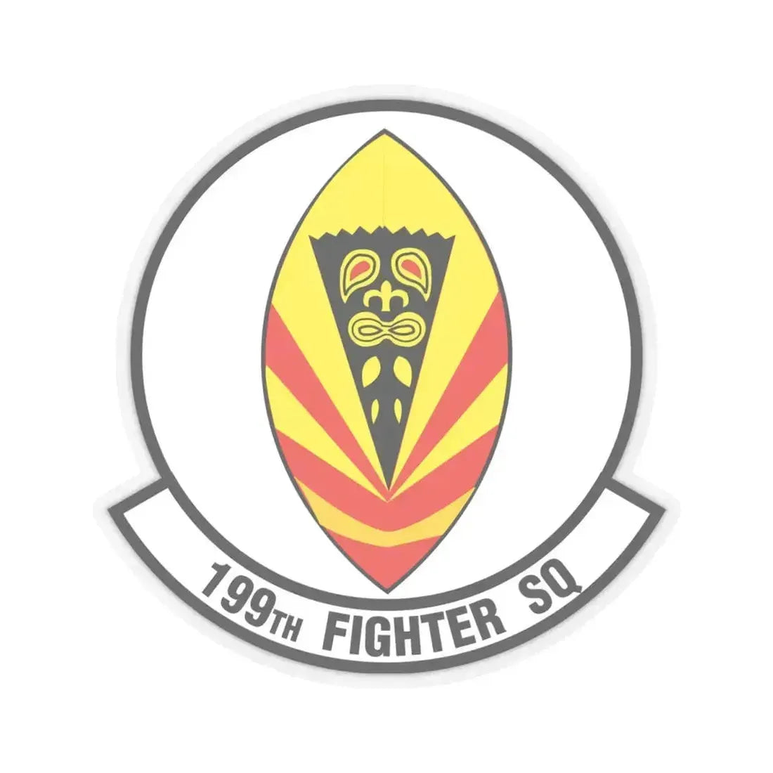 199 Fighter Squadron (U.S. Air Force) STICKER Vinyl Kiss-Cut Decal 4 Inch Transparent - The Sticker Space