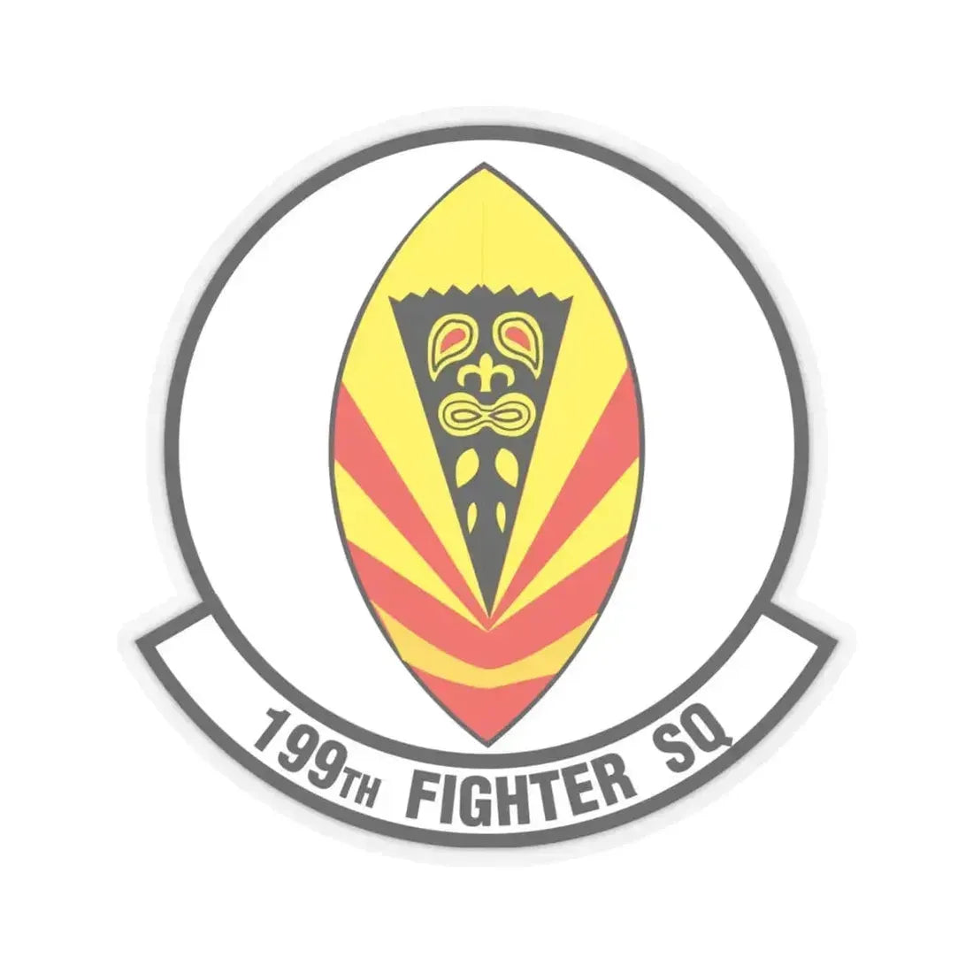 199 Fighter Squadron (U.S. Air Force) STICKER Vinyl Kiss-Cut Decal 6 Inch Transparent - The Sticker Space