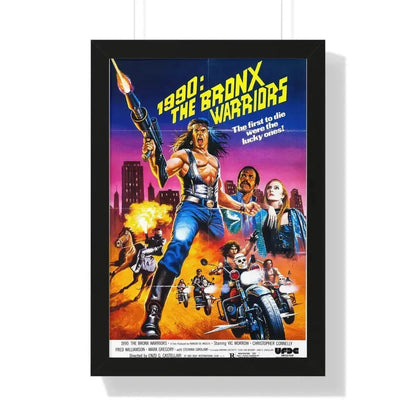1990 THE BRONX WARRIORS (2) 1982 - Framed Movie Poster 16″ x 24″ Black - The Sticker Space