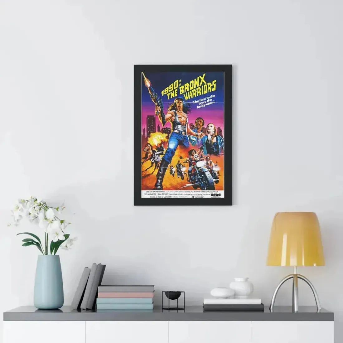 1990 THE BRONX WARRIORS (2) 1982 - Framed Movie Poster - The Sticker Space